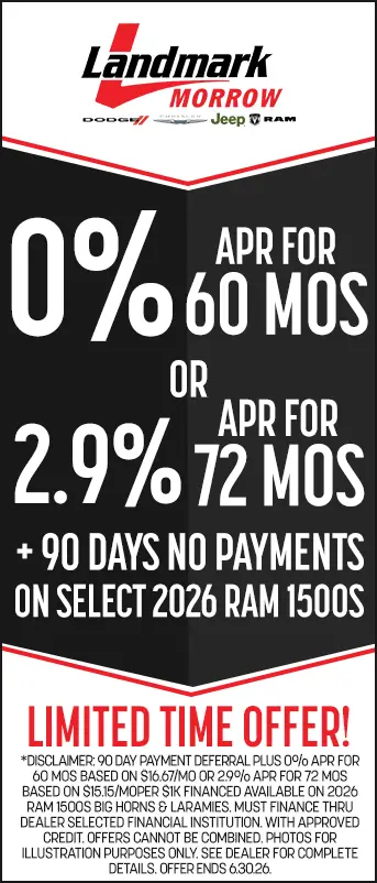 0% For 60 Months or 2.9 For 72 Months